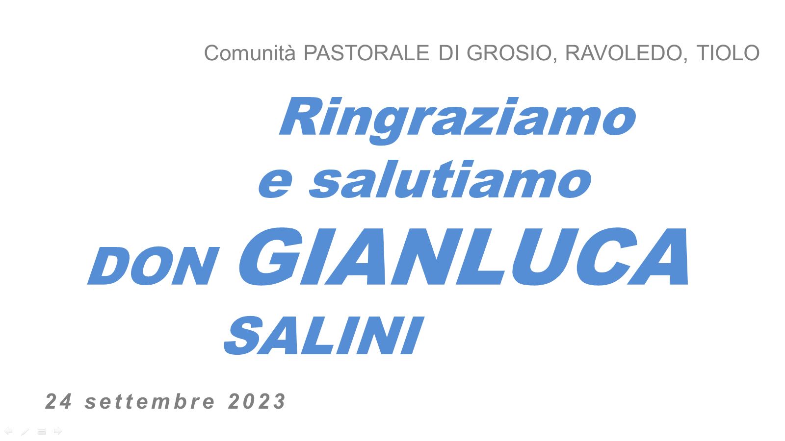 Ringraziamento e saluto a don Gianluca: ecco il libretto per pregare insieme